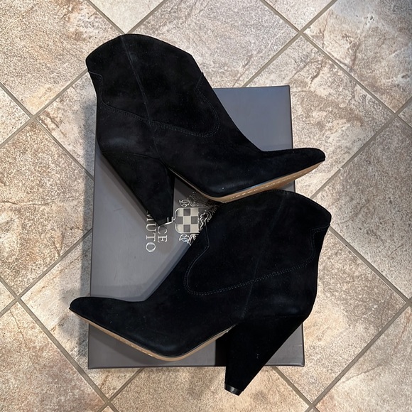 Vince Camuto Black Suede Booties 